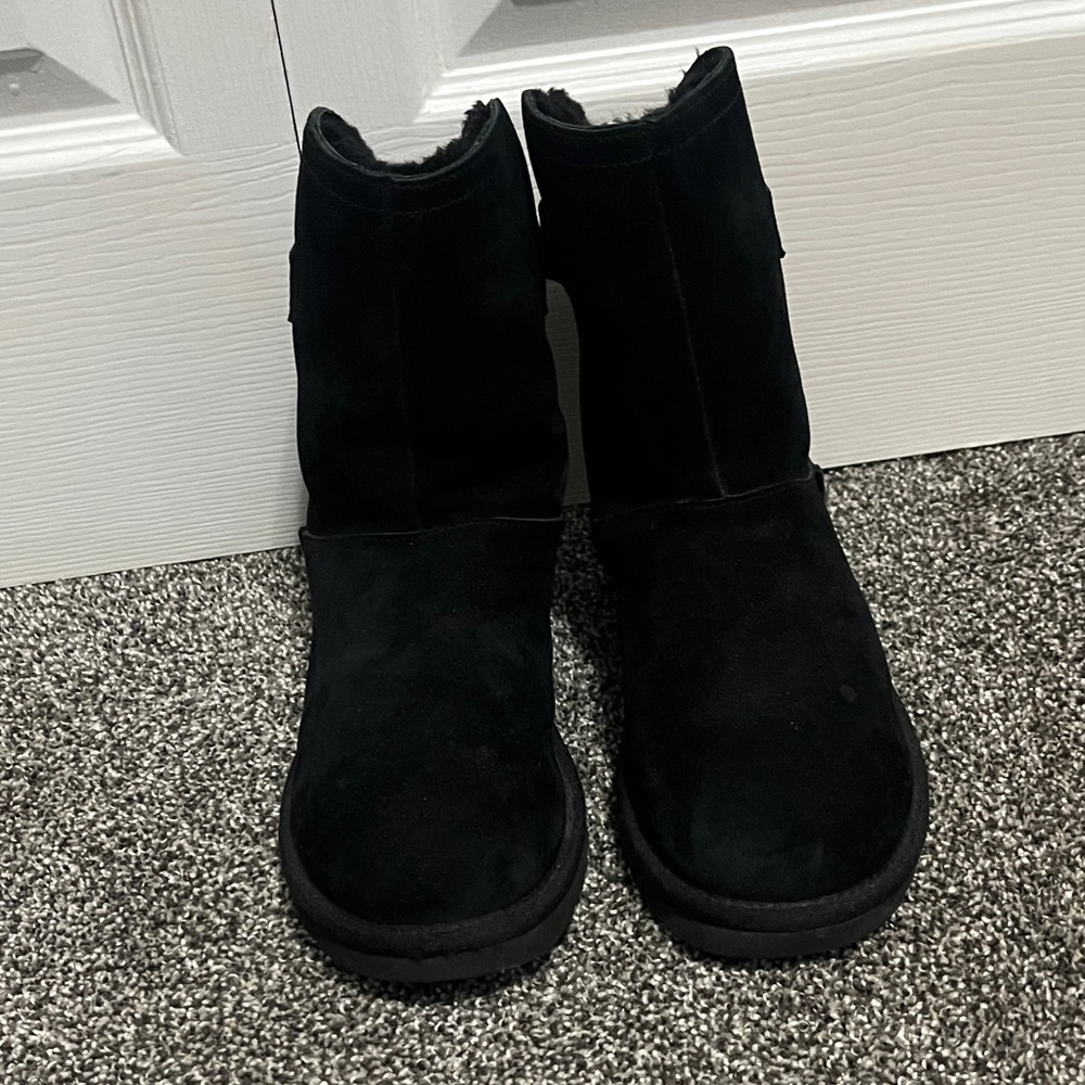 UGG Remora Black Suede Boots, 7
